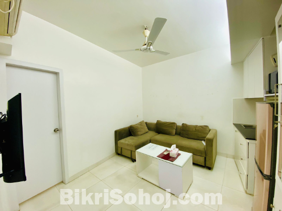 Premium 2-Room Studio Apartment Rent in Bashundhara R/A
